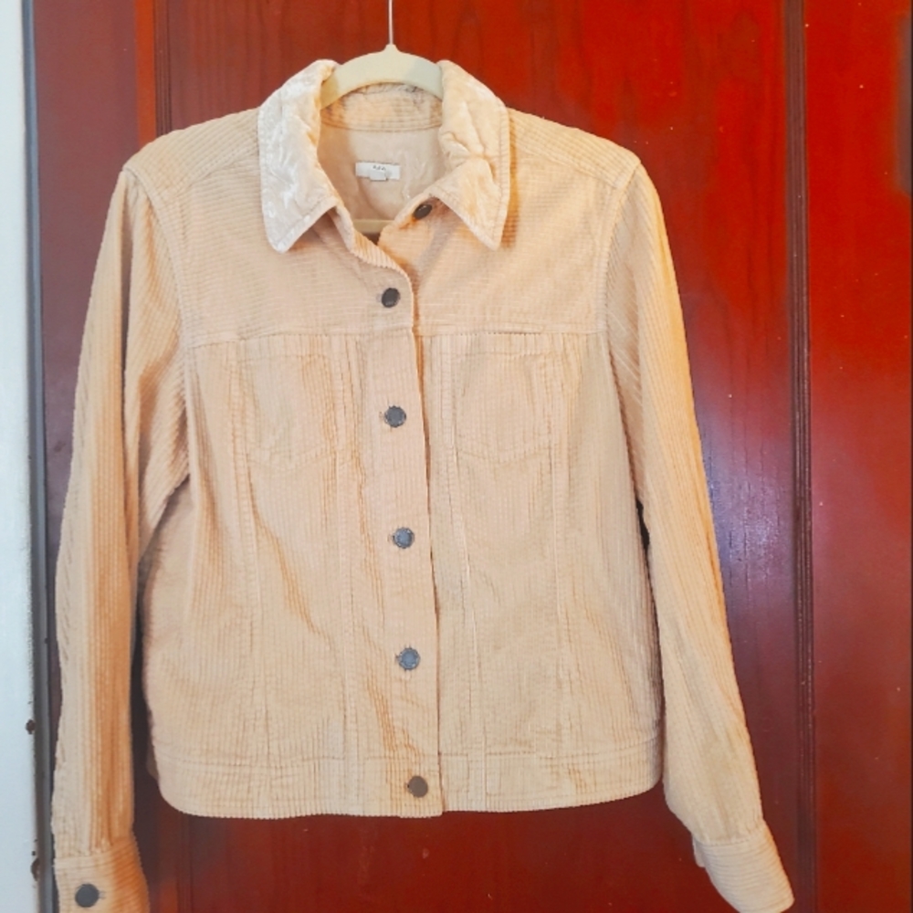 J. Jill Corduroy Jacket w velvet collar - Med